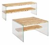 Elutoa mööblikomplekt Kalune Design Niagara S102, pruun, tamm/läbipaistev