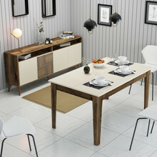 Elutoa mööblikomplekt Kalune Design Milan 525, sise, kreemjas/pähkel