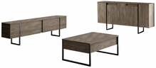 Elutoa mööblikomplekt Kalune Design Luxe, must/pähkel
