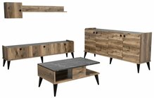 Elutoa mööblikomplekt Kalune Design 566(II), tumepruun