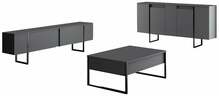 Elutoa mööblikomplekt Kalune Design Luxe, 160 x 35 cm, antratsiit/must