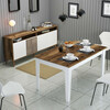 Elutoa mööblikomplekt Kalune Design Milan 528, siseruumidesse, valge/pähkel