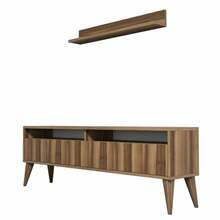 Elutoamööbli komplekt Kalune Design 845(XXXV), pruun, TV-alusega Best - pähkel