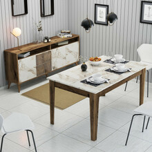 Elutoa mööblikomplekt Kalune Design Milan 523, siseruumidesse, valge/pähkel