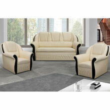 Pehme mööblikomplekt Eltap Lord 3+1+1, 180 x 108 x 105 cm, sise, helepruun/beež