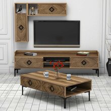 Elutoa mööblikomplekt Kalune Design 845(V), tumepruun/pähkel