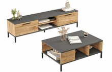 Elutoa mööblikomplekt Kalune Design RL5-AA, antratsiit/pruun