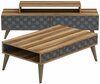Elutoa mööblikomplekt Kalune Design 845(IV), tumepruun/sinine