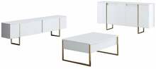 Elutoa mööblikomplekt Kalune Design Luxe, sise, kuldne/valge