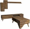 Elutoa mööblikomplekt Kalune Design 845(II), tumepruun/pähkel