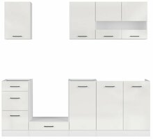 Köögimööbli komplekt Black Red White Junona Line BV-COC-138727, valge