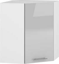 Riputatav nurgakapp kööki Halmar Vento GN 60/72 cm, 60 x 30 x 72 cm, hall/valge