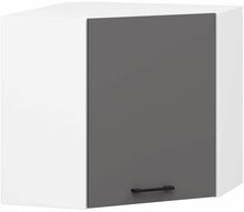 Riputatav köögikapp Akord Oliwia W60/60N H580, hall/grafiit