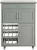 Köögikapp SoBuy FKW45-HG, 67 x 38 x 87 cm, hall/hõbedane