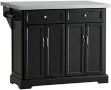 Köögisaare kapp SoBuy FKW71-SCH, 115 x 71 x 92 cm, must
