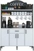 Multifunktsionaalne köögikapp Hanah Home JE130, 120 x 40 x 183.6 cm, valge