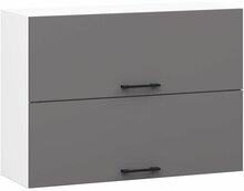 Rippuv köögikapp Akord Oliwia W80 G2 H580, 80 x 30 x 58 cm, valge/hall