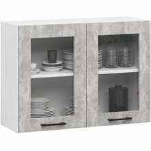 Ülemine köögikapp Akord Oliwia W80 H580, 30.5 x 80 x 58 cm, valge/hall