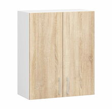 Seinapealne köögikapp NORE Lima W60 D2, 30.5 x 60 x 72 cm, valge/tamm
