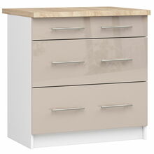 Köögikapp Akord Oliwia S80, 60 x 80 x 85 cm, beež/valge