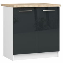 Köögikapp Akord Oliwia S80, 60 x 80 x 85 cm, valge/grafiit