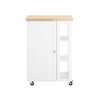 Köögikapp SoBuy FKW75-WN, 60 x 40 x 90 cm, valge/heledapruun