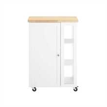 Köögikapp SoBuy FKW75-WN, 60 x 40 x 90 cm, valge/heledapruun
