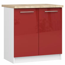 Köögikapp Akord Oliwia S80, 60 x 80 x 85 cm, punane/valge