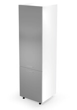 Kõrgkapp Vento DL-60/214, 60 x 56 x 214 cm, valge/hall