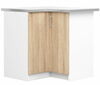 Nurgakapp kööki Nore Lima S90/90N, 46 x 84 x 85 cm, valge/tamm
