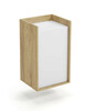 Seinakapp Halmar MOBIUS 1D, tamm/valge