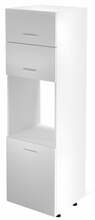 Köögikapp Halmar Vento DP-60/214, 60 x 56 x 214 cm, pruun/valge