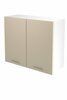 Rippuv köögikapp Halmar Vento G 80/72, 80 x 30 x 72 cm, valge/liivakarva pruun