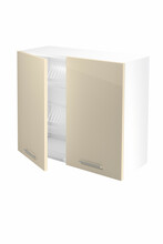 Rippuv köögikapp Halmar Vento GC 80/72, 80 x 30 x 72 cm, beež/valge