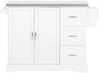 Köögisaar SoBuy FKW41-ST, 130 x 71 x 91 cm, valge/hall