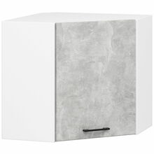 Nurgaga riputatav köögikapp Akord Oliwia, 30 x 60 x 58 cm, valge/hall