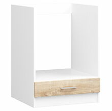 Köögikapp NORE Lima S60 KU, 55 x 60 x 82 cm, valge/tamm