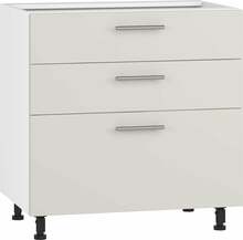 Alumine köögikapp Halmar Vento DS3-80/82, 52 x 80 x 52 cm, valge/kašmiir
