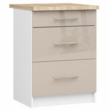 Köögikapp Akord Oliwia S60, 60 x 60 x 85 cm, beež/valge