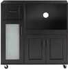Köögikapp Sobuy FSB78-SCH, 88,5 x 40 x 89 cm, must/valge