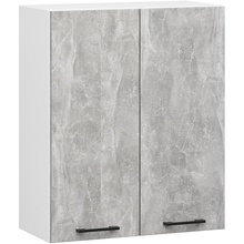 Ülemine köögikapp Akord Oliwia W60 H720, 60 x 30 x 72 cm, hall/valge