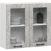Ülemine köögikapp Akord Oliwia W80 H720, 80 x 30.5 x 72 cm, hall/valge