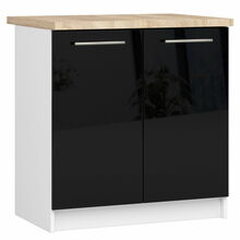 Köögikapp Akord Oliwia S80, 60 x 80 x 85 cm, must/valge