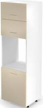 Köögikapp Halmar Vento DP 60/214, 60 x 56 x 214 cm, valge/beež
