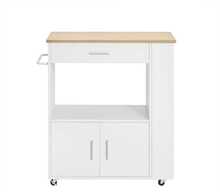 Köögisaar Sobuy FKW113, 82 x 46 x 88 cm, valge/beež