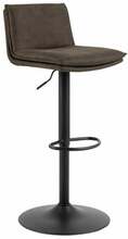 Baaritool Actona Flynn 98425, 38 x 46 x 68-89 cm, antratsiit/must