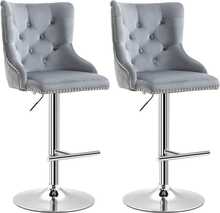 Baaritoolide komplekt Homcom, 46 x 55 x 102-123 cm, reguleeritava kõrgusega, 2 tk