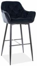 Baaritool Signal Meble Cherry H-1 Velvet 19, 56 x 40 x 105 cm, must
