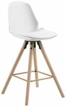Baaritool Actona IOslo, 46,5 x 45,5 x 92,5 cm, valge/tamm