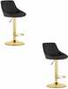 Baaritool Kast, 45,5 x 36 x 85 cm, must, 2 tk